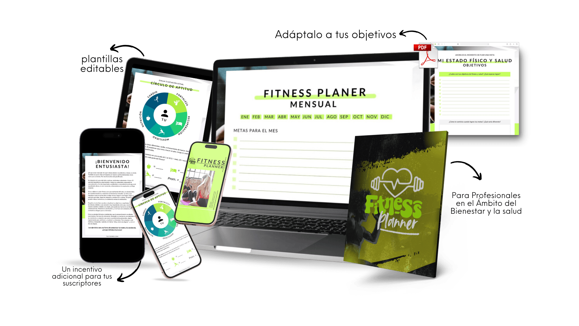 Fitness Planner +1 Healthy Bonus * Eficaz